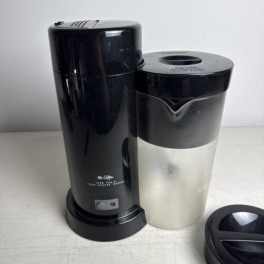 Mr. Coffee Iced Tea & Iced Coffee Maker TM1-BLK Black with Pitcher - Picture 2 of 7